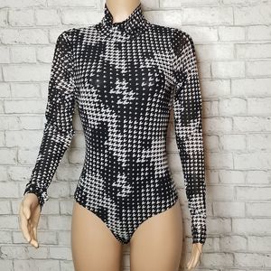 Black White Bodysuit